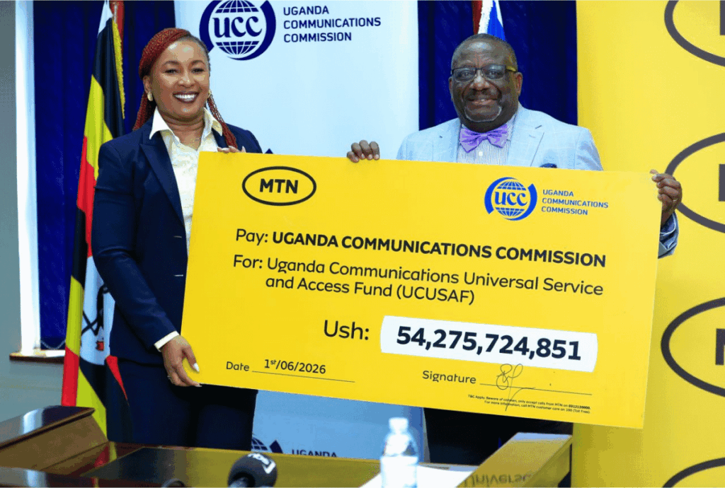 MTN Uganda Pays UGX54.27 Billion into Universal Service Fund as Connectivity Gap Exposes Limits of Subscription Growth
